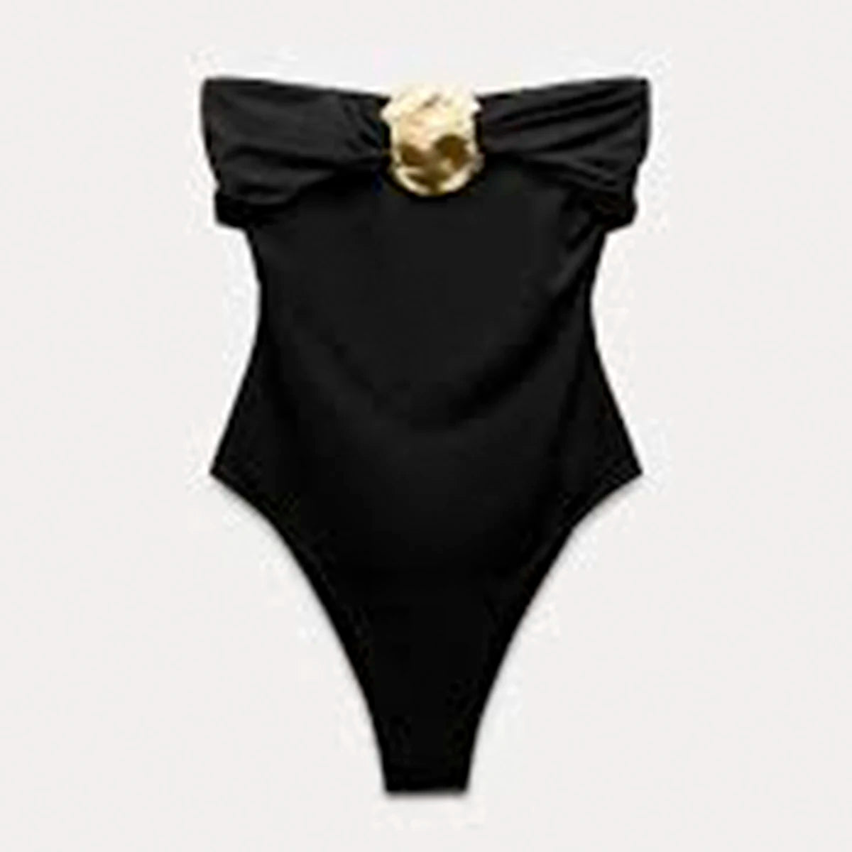 Maillot de bain marron bandeau – maillot une pièce chic pour l’été 2025